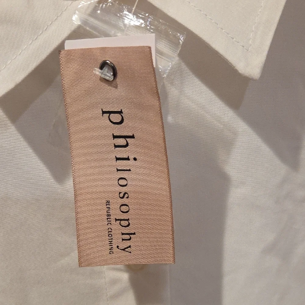 Philosophy Crisp White Dress Shirt - Picture 4 of 7
